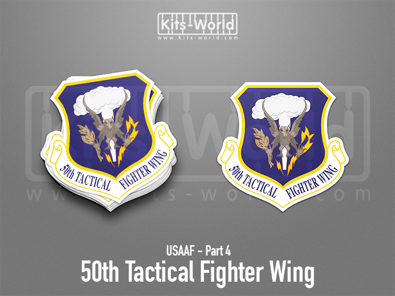 Kitsworld SAV Sticker - USAAF - 50th Tactical Fighter Wing W:100 x H:99mm 